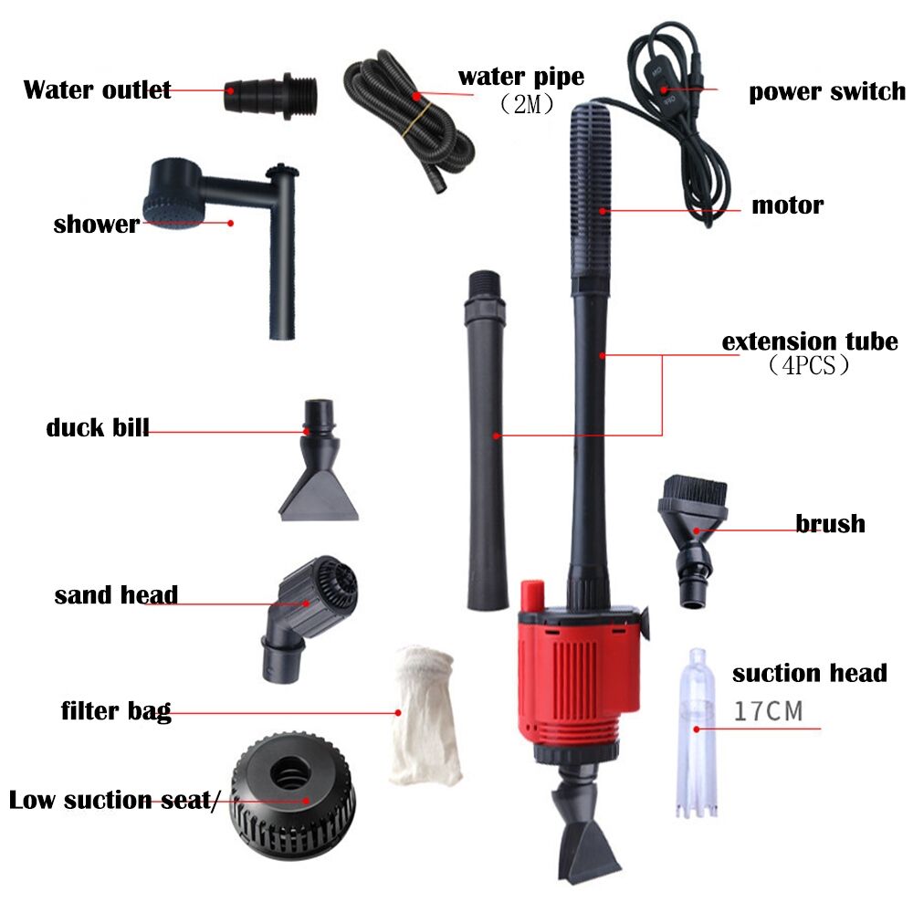 Aquarium Electric Siphon Pump Vacuum Cleaner Fish Tank Clean Water Change Gravel Price