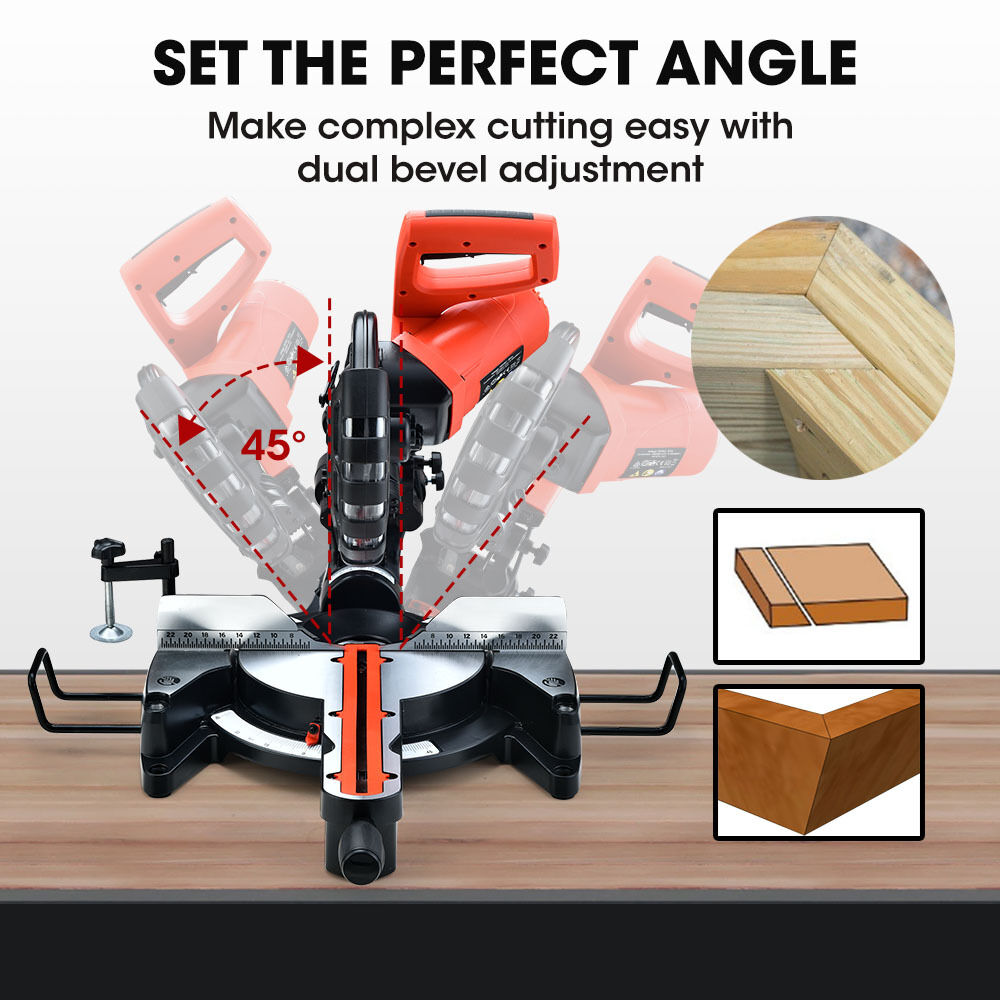 BAUMR-AG 254mm Dual Bevel Sliding Compound Mitre Drop Saw Price
