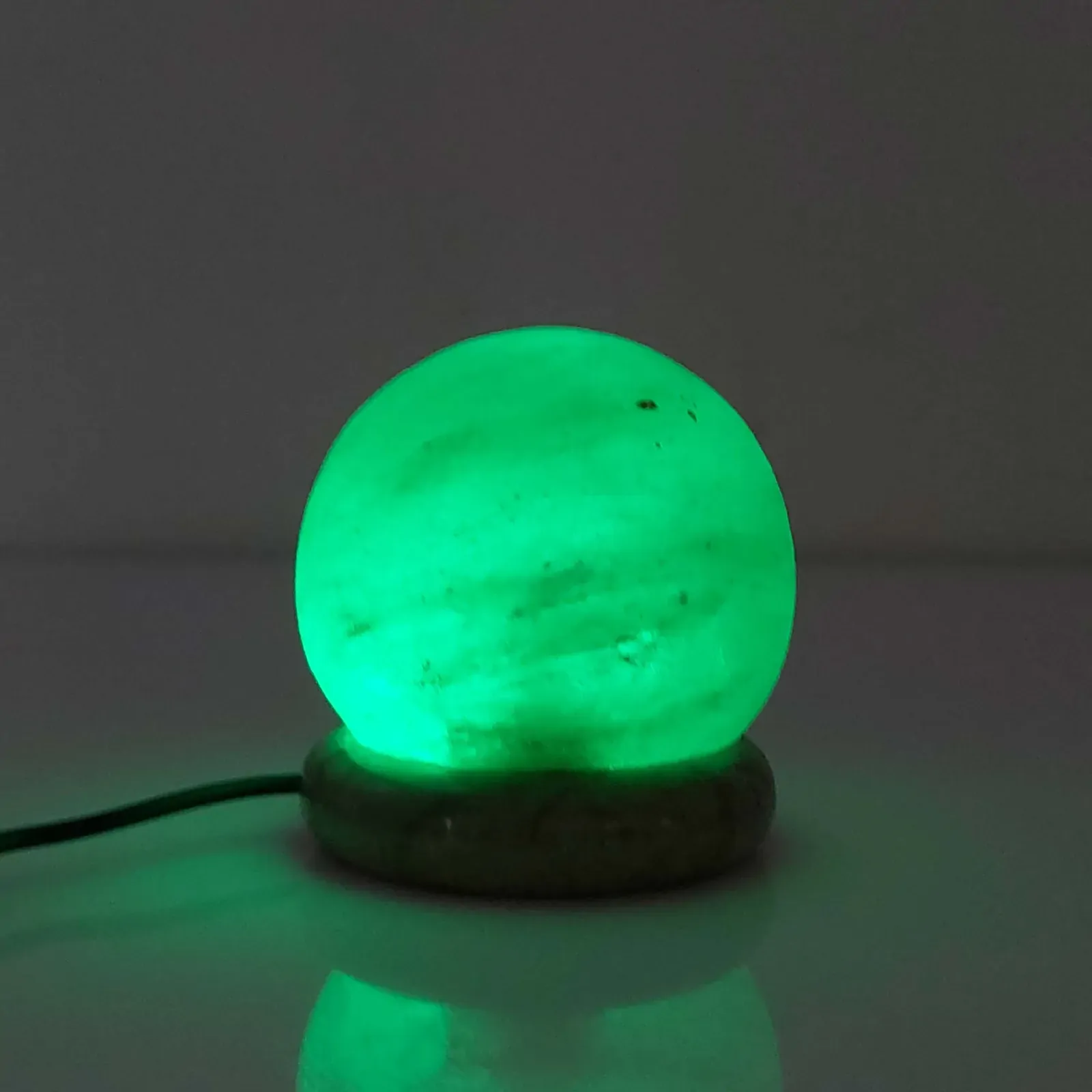 USB Colour Changing Salt Himalayan Lamp - Ball Sphere Shape Pink Rock LED Light Price