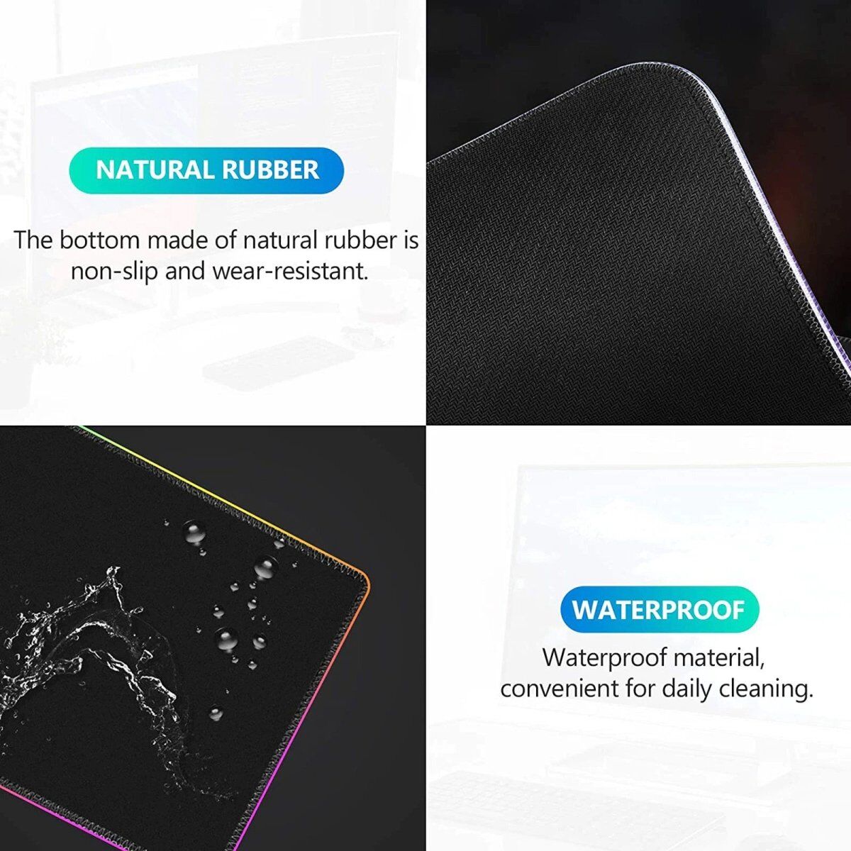 RGB Wireless 15W Oversized Charger Mouse Pad 800x300 MM Gaming Mouse Pad Price