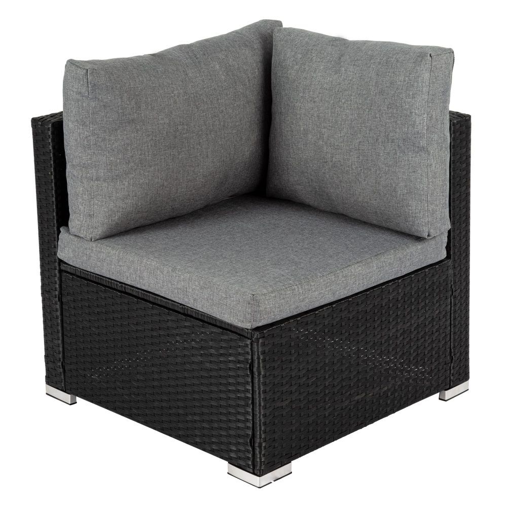 6PCS Outdoor Modular Lounge Sofa Coogee-Black Price