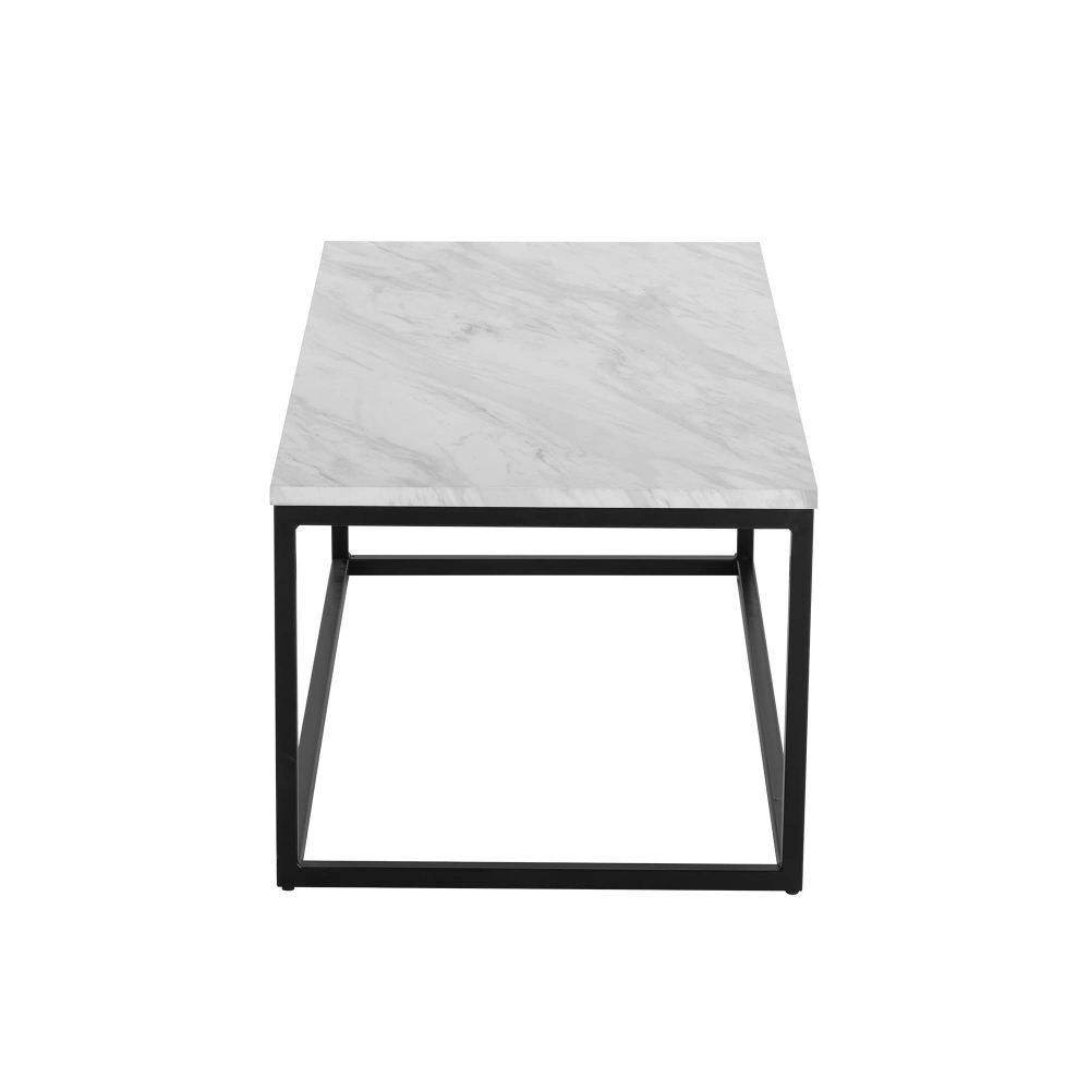 Industrial Style Marble Effect Rectangular Coffee Table Price
