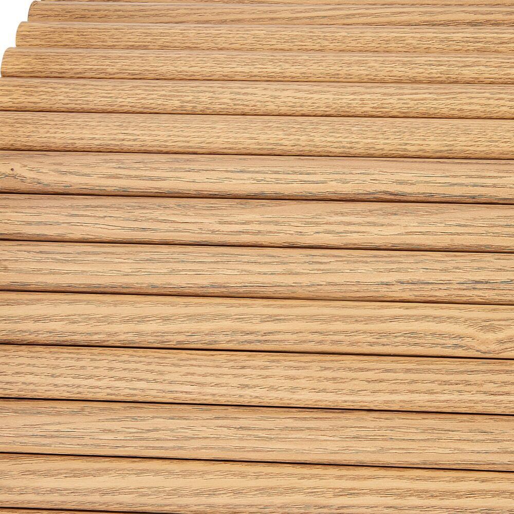 Luxe Ribbed Round Coffee Table Wooden Price