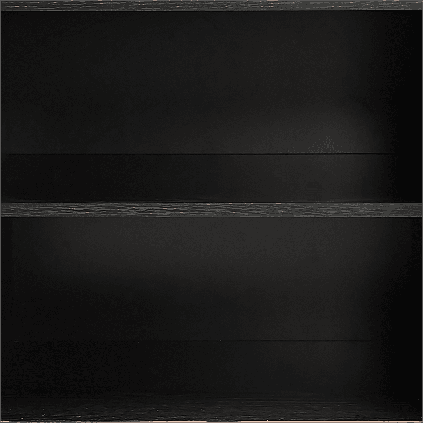 Mid-Century Black Ribbed Sideboard Cabinet Price