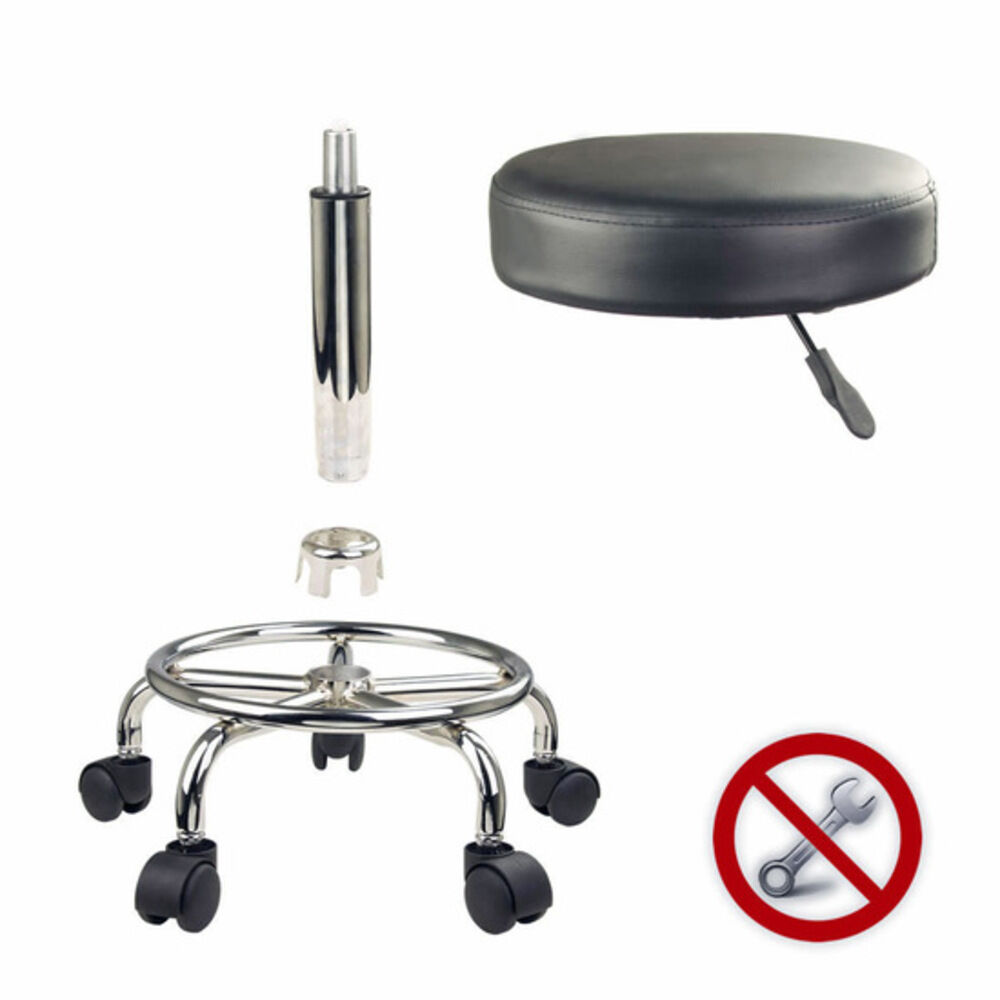 Swivel Salon Barber Stool Chair Round Type BLACK Price