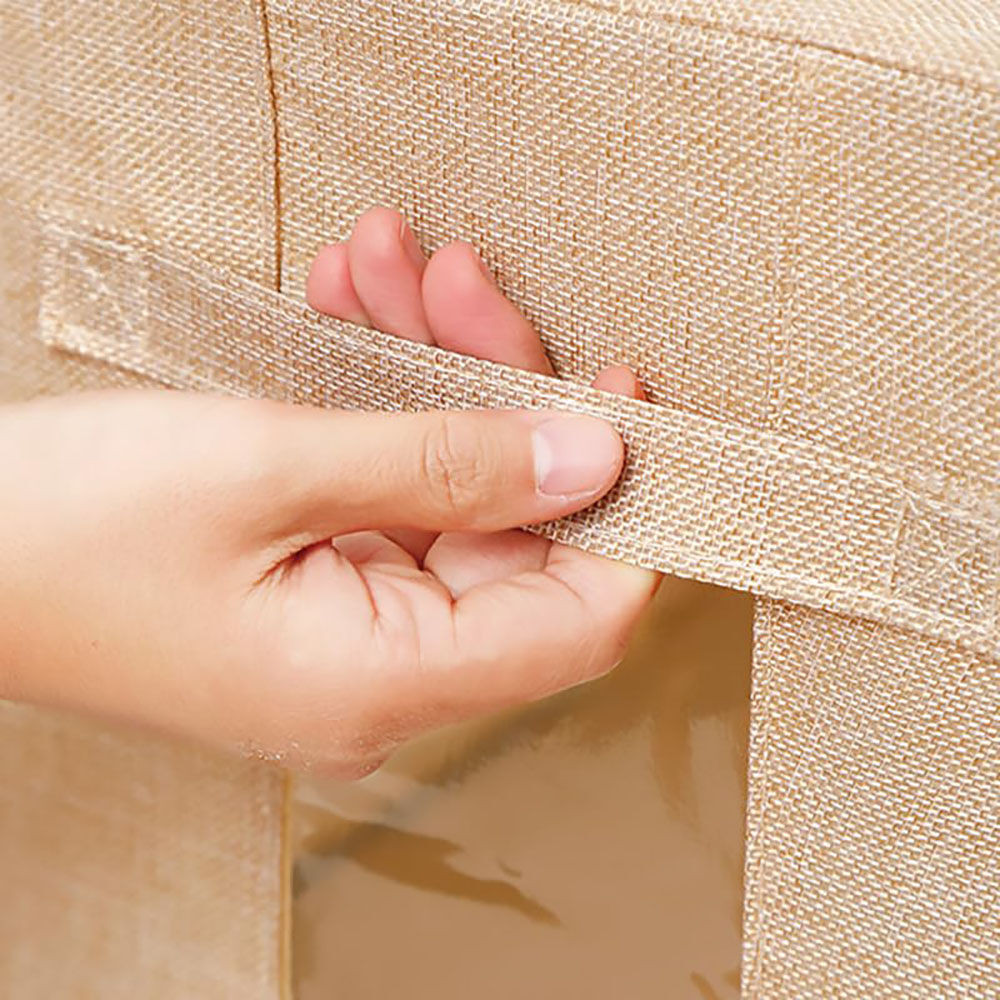 100L Cloth Storage Box Closet Organizer Storage Bags Clothes Storage Bags Wardrobe Organizer Idea CREAM Price