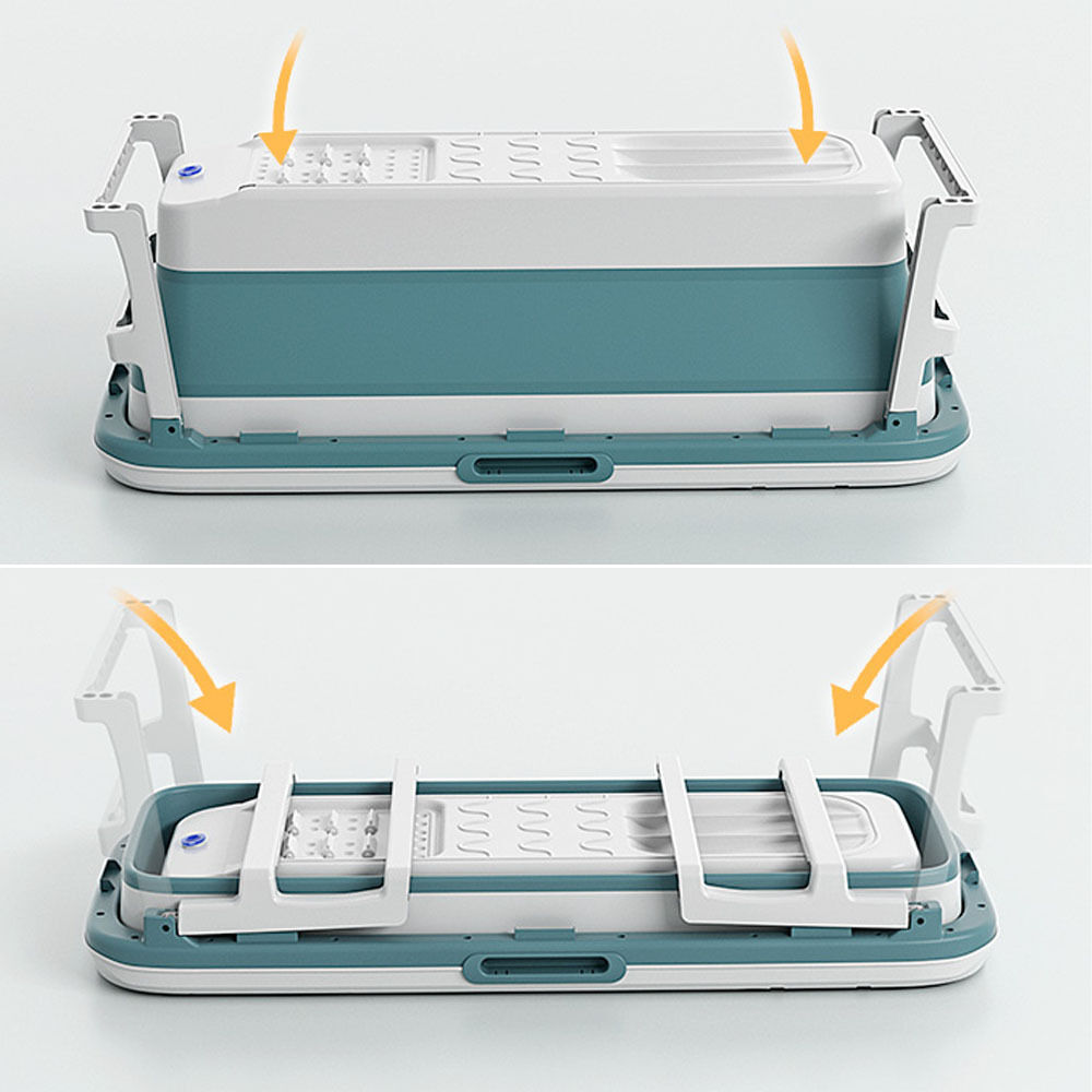 Foldable 135cm Large Massage Bathtub Portable Bath Tub with Drain for adult Price