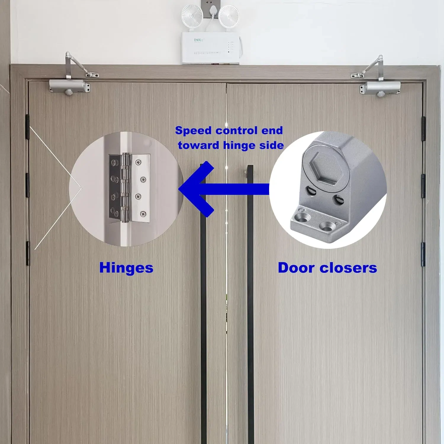 Auto Commercial Door Closers Hydraulic Door Closer for Home Commercial Door 25-45kg Price