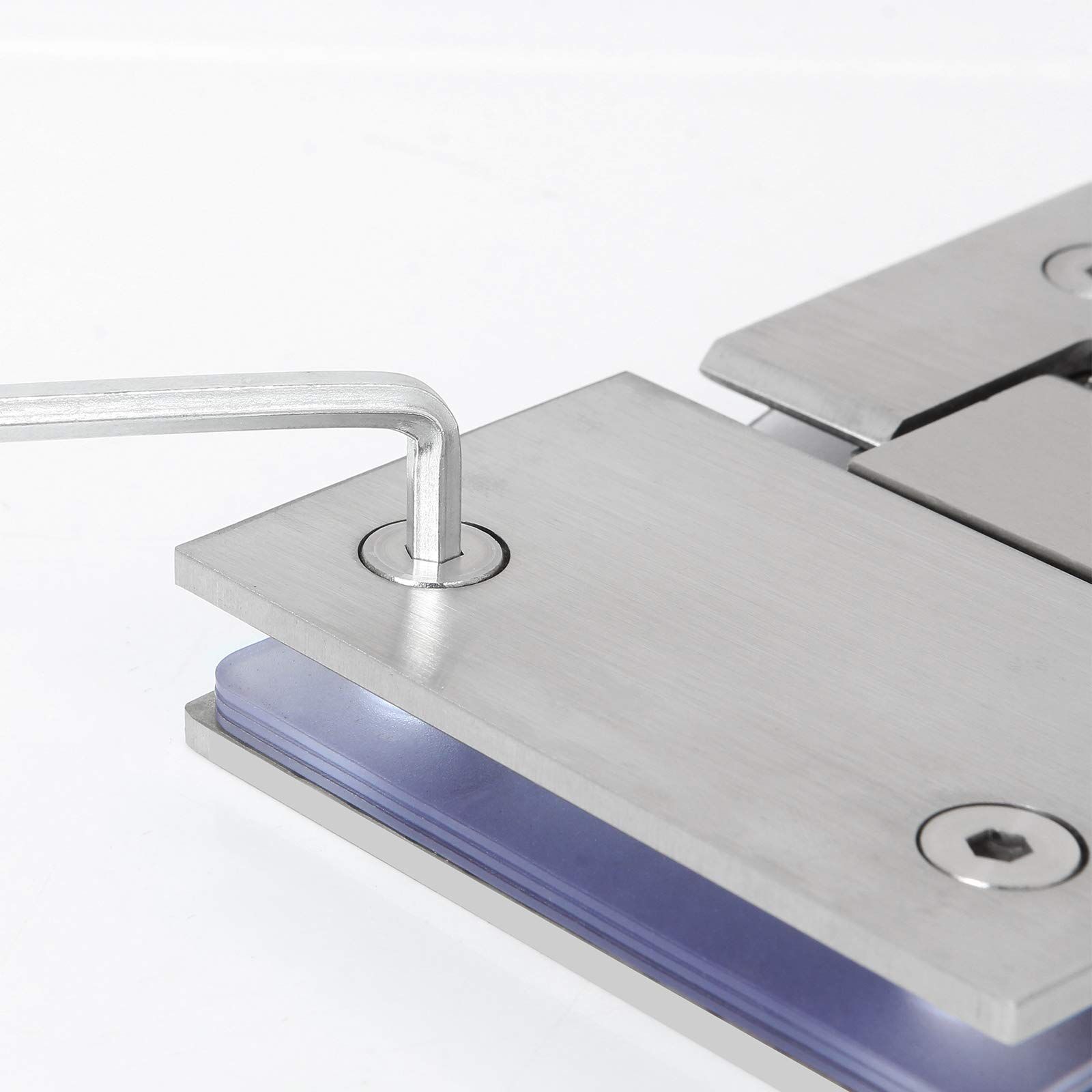 Shower Glass Door Gate Hinge 304 Stainless Steel 180 Degrees Polished Chrome Finish Price