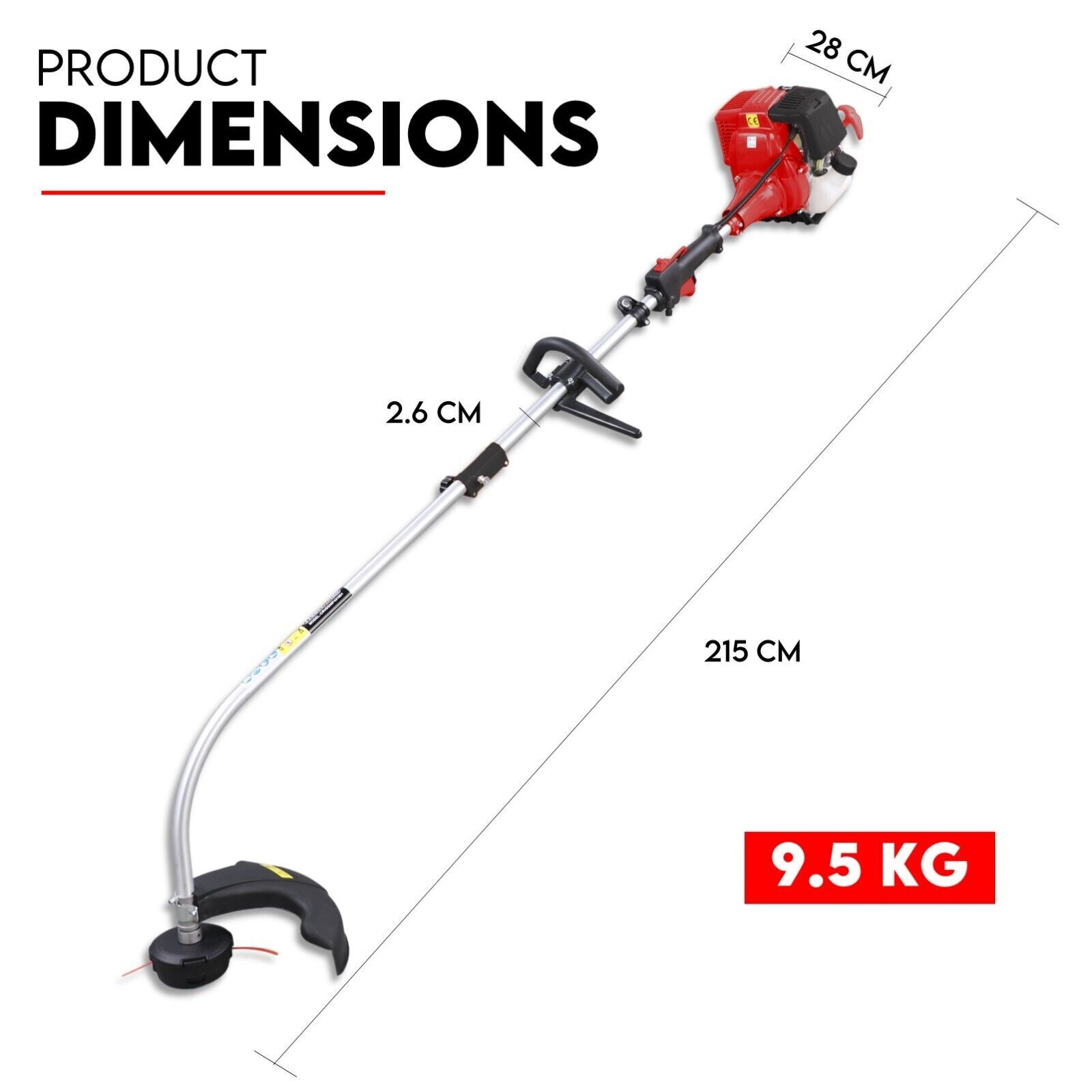 4 STROKE Curved Split Shaft Line Trimmer Garden Lawn Whipper Snipper Price