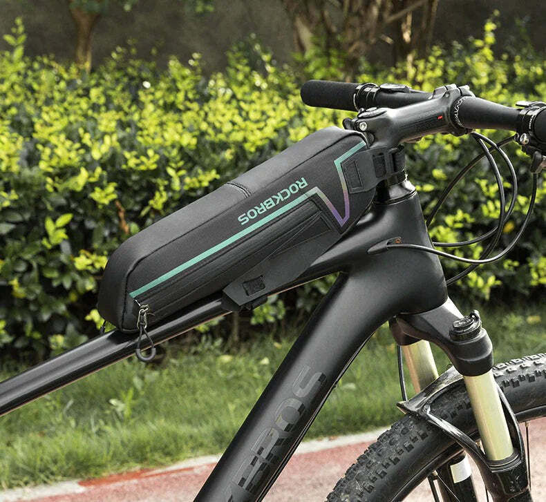 Bike Top or Under Tube Bag Reflective Material Road MTB Mountain Commuter Hybrid Ebike Tourer Scooter Escooter Bag BLACK Rockbros Price