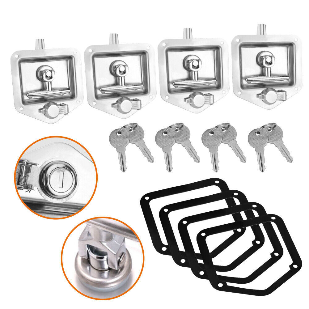 4-Piece T Handle Locks Tool Box With Keys Stainless Steel Trailer Camper Truck Price