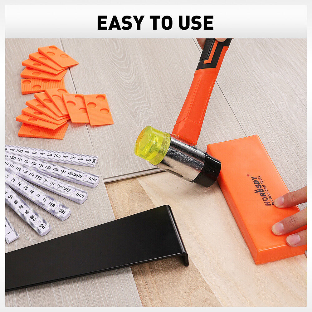 HORUSDY 48Pc Laminate Wood Flooring Installation Kit Tapping Block Rubber Mallet Price