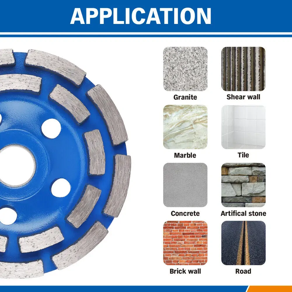4.5inch Diamond Segment Grinding Concrete Cup Wheel Disc Granite Stone 115mm Price