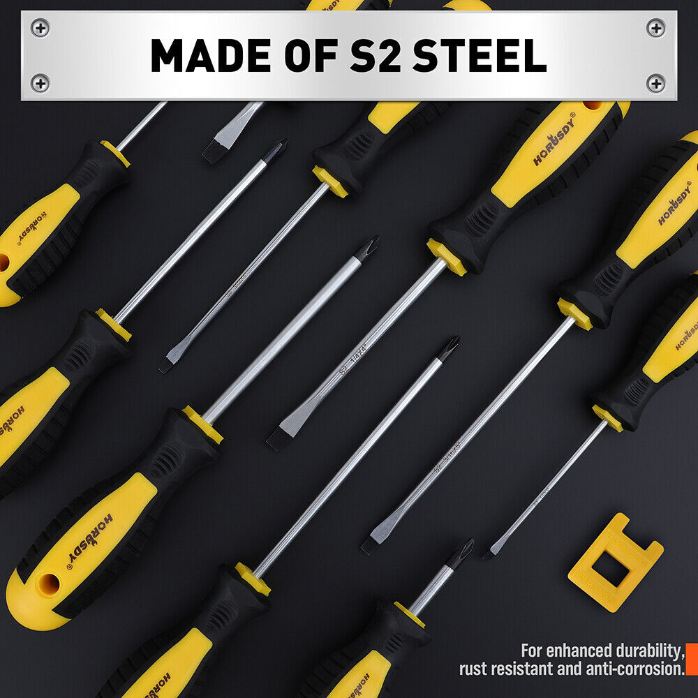 11-Pieces Magnetic Screwdriver Set with Case Magnetizer Demagnetizer Flat Head Price