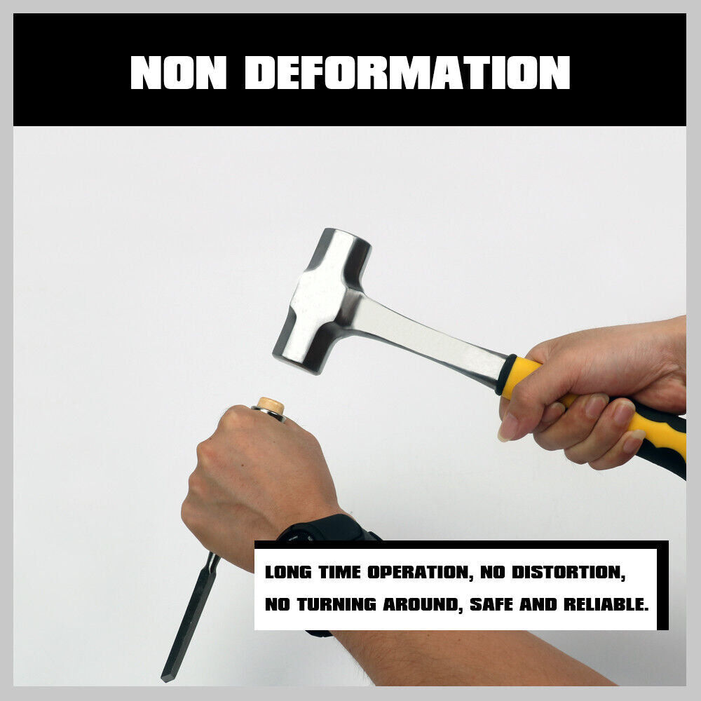 2LB+3LB Steel Hammer Double Octagonal Heavy Duty Solid Forged Rubber Grip Handle Price