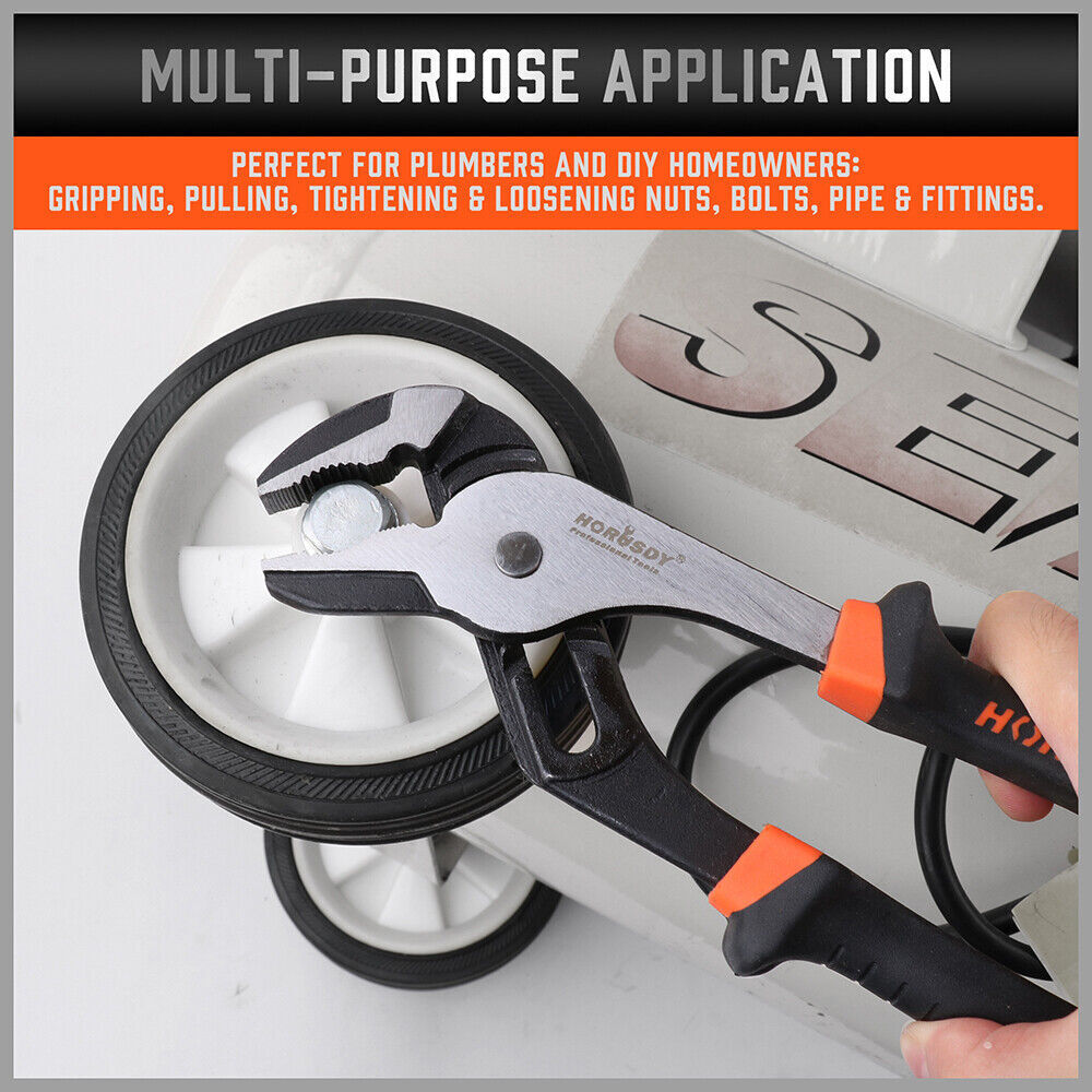 2Pc Groove Joint Pliers 8 & 10-inch Multi Grip Non-Slip Heavy Duty Pipe Wrench Price