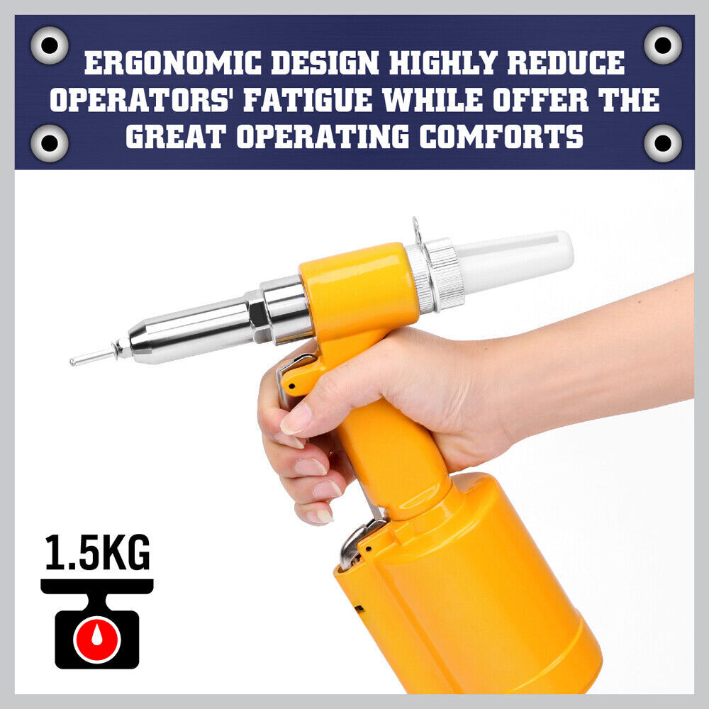 Air Hydraulic Pop Rivet Gun Pneumatic Riveter Industrial 4-Size Set With Case Price