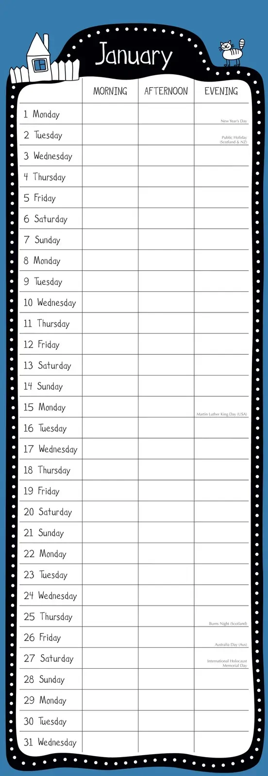 Floral Collection 2024 Slimline Slim Wall Calendar Hanging Planner New Year Gift Price