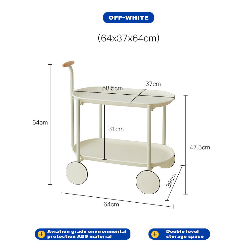Movable Modern Trolley Small Unit Coffee Table Cart Storage Sofa Side Table with Wheels Price
