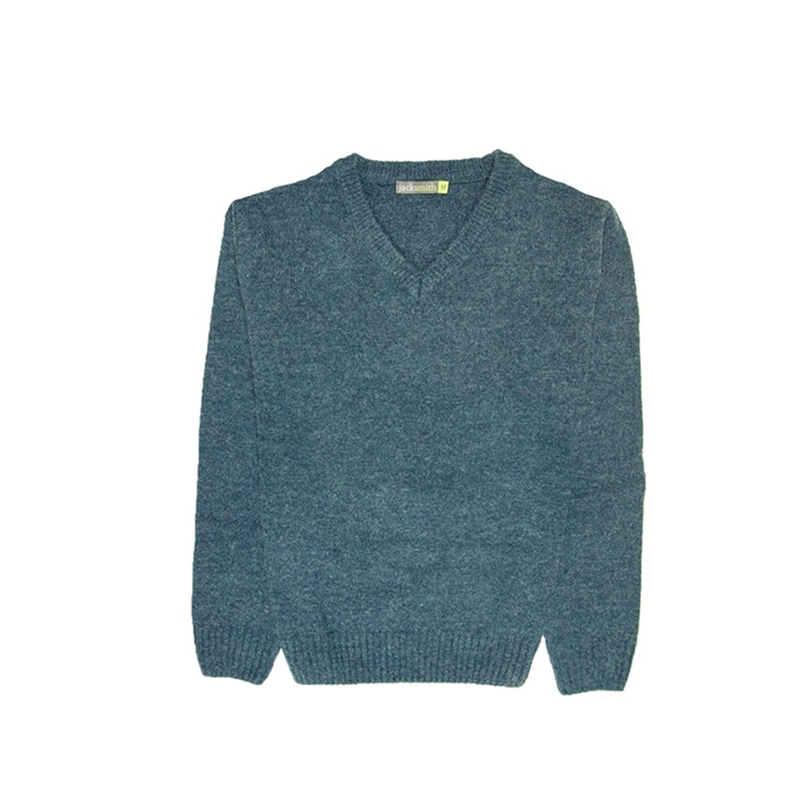 100% Shetland Wool V Neck Knit Jumper Pullover Mens Sweater Knitted - Sherwood (32) - 4XL Price