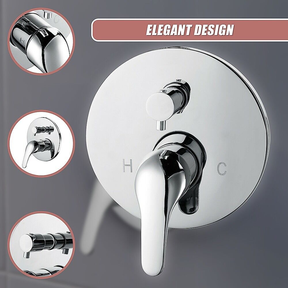 Chrome Bathroom Shower Wall Mixer Diverter w/ WaterMark Price
