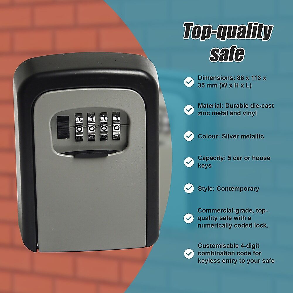 Commercial Grade Lock Wall Mounted Key Safe Storage Lock Box security Price
