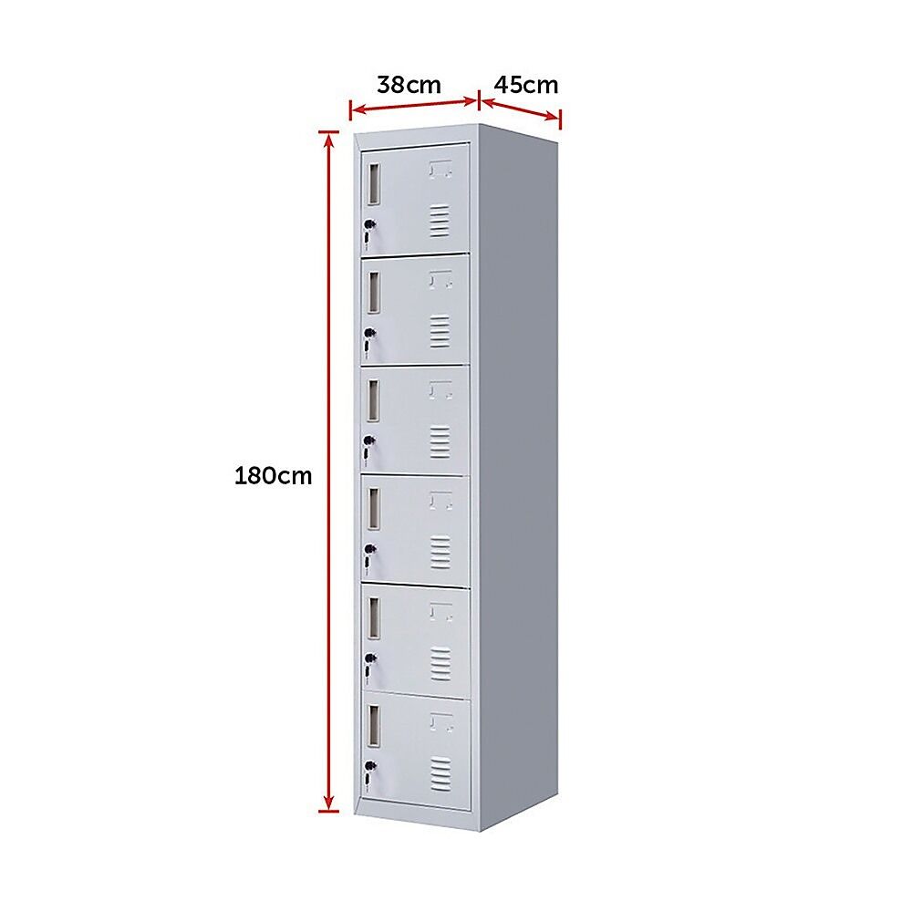 6-Door Locker for Office Gym Shed School Home Storage Price