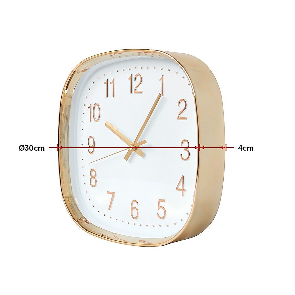 Modern Wall Clock Silent Non-Ticking Quartz Battery Operated Gold Price