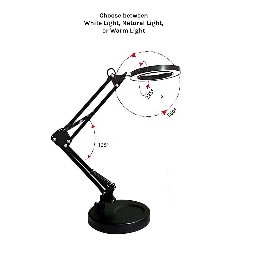 10X Magnifying Glass Desk Light Magnifier LED Lamp Reading Lamp With Base Price