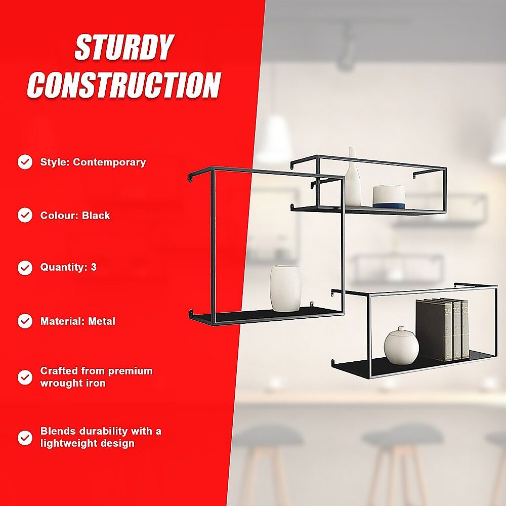 Floating Shelves Retro Industrial Ledge Black Metal Display Stand Price