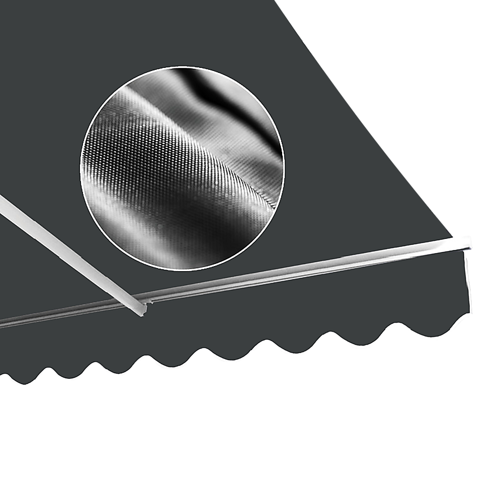 Motorised Outdoor Folding Arm Awning Retractable Sunshade Canopy Grey 3.0m x 2.5m Price