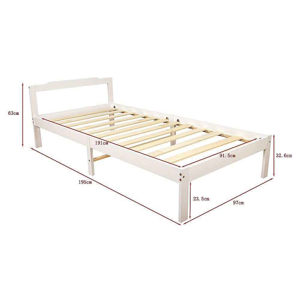 Natural Wooden Bed Frame Home Furniture Price