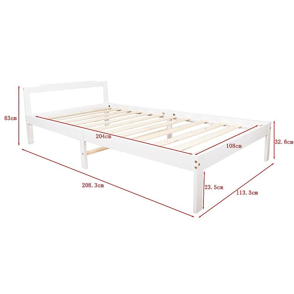 Natural Wooden Bed Frame Home Furniture Price