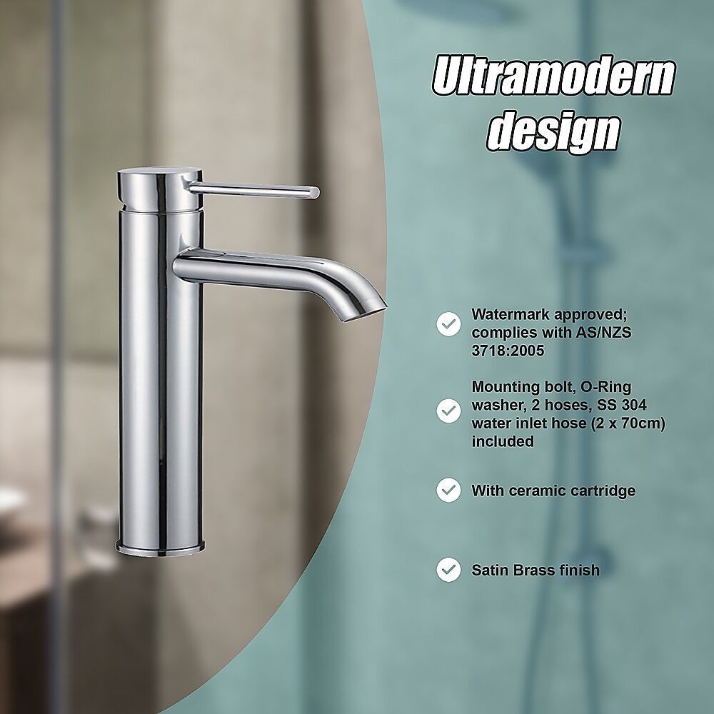 Tall Basin Mixer Tap Faucet -Kitchen Laundry Bathroom Sink Price