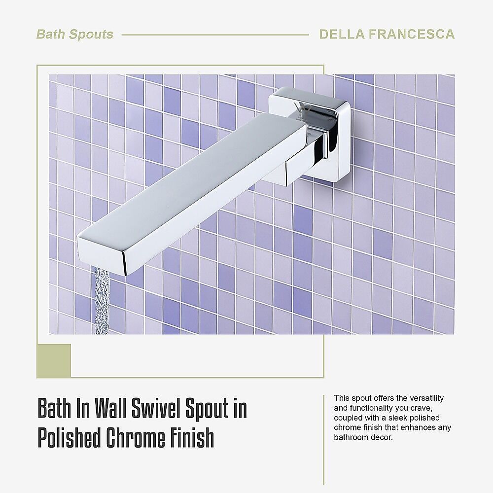 Bath In Wall Swivel Spout in Polished Chrome Finish Price