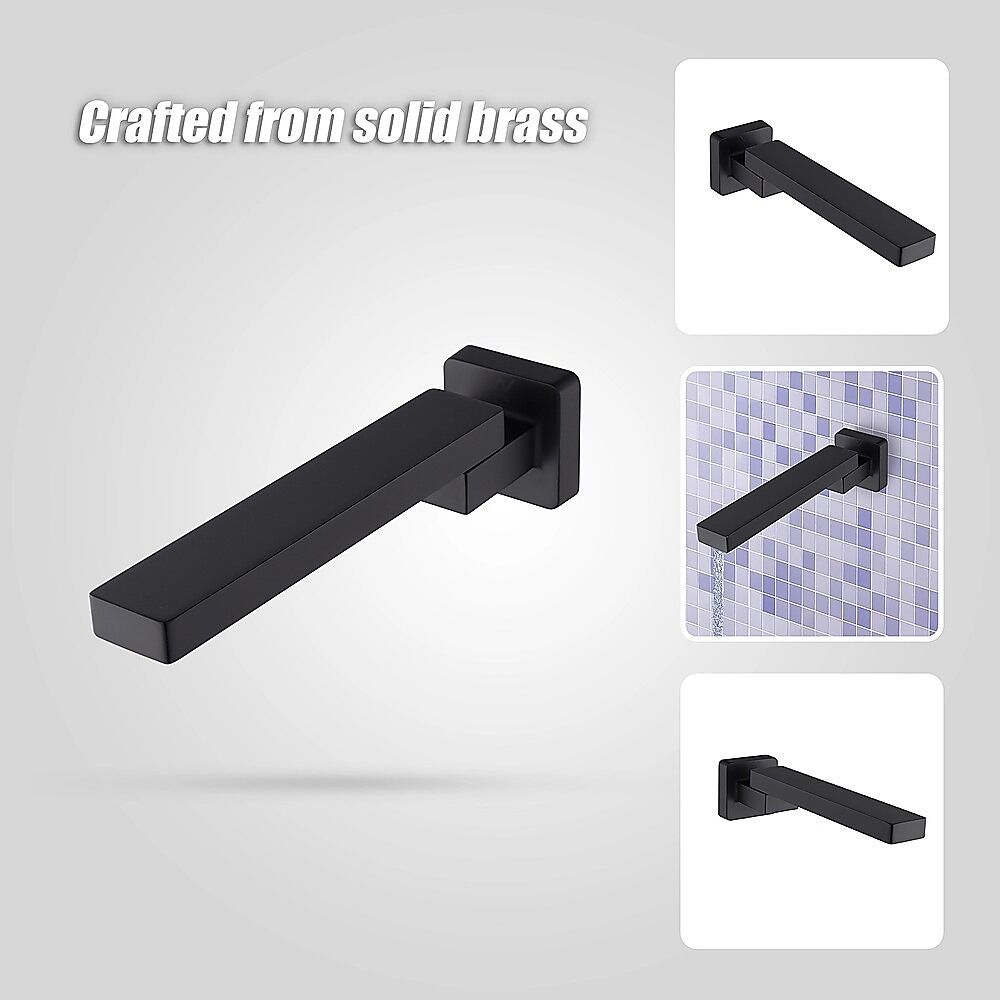 Bath In Wall Swivel Spout in Matte Black Price