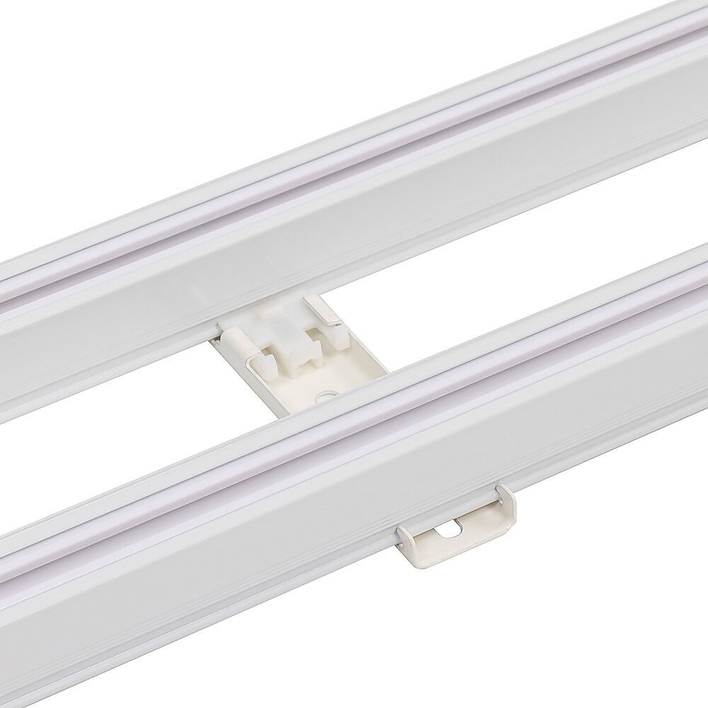 1.5m Double Curtain Tracks Aluminium Rail & Brackets For Both Curtain and Sheer with ceiling and wall accessories Price