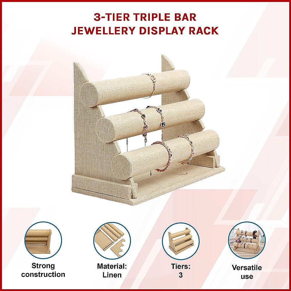 3-Tier Triple Bar Jewellery Display Rack Price