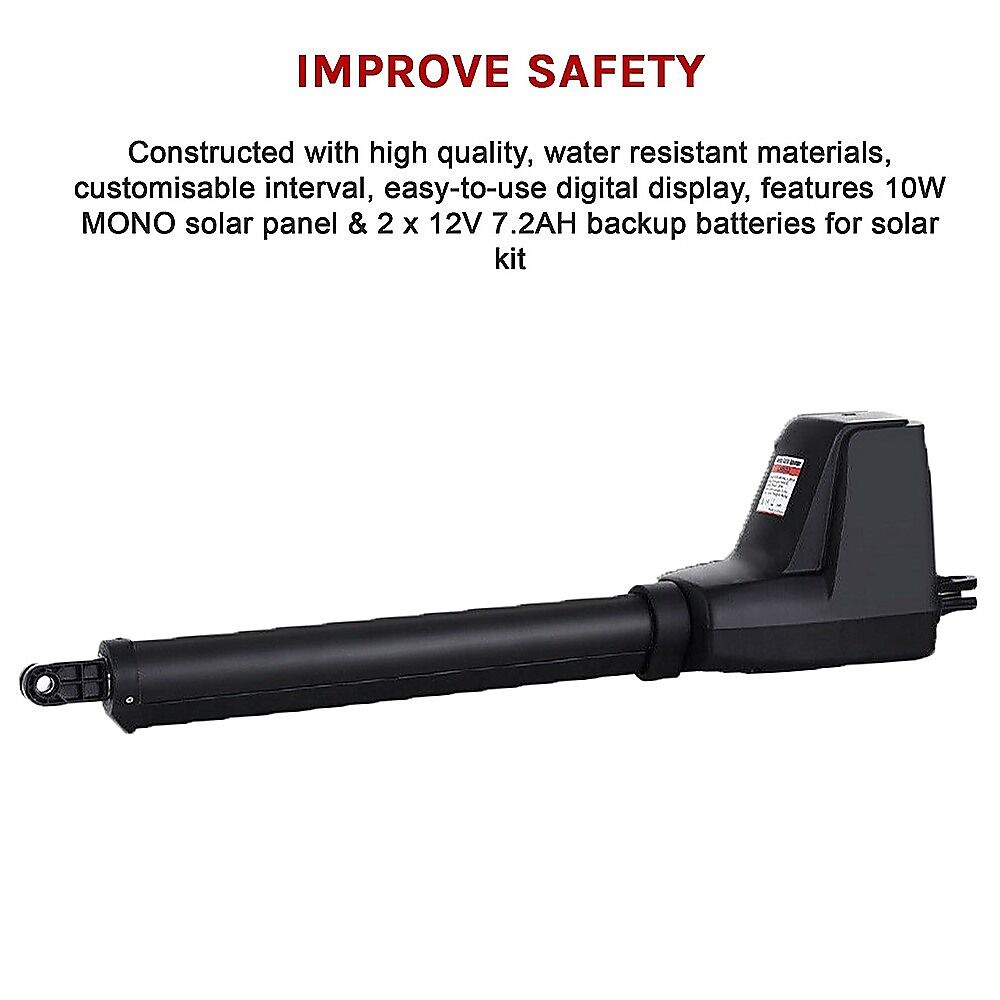 400KG Single Swing Auto Motor Remote Gate Opener With 20W Mono Backup Solar Price