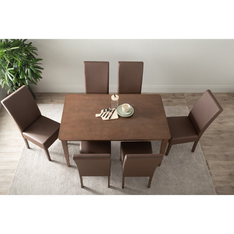Allergo Dining Table 150cm Timber Dining Table - Cocoa Price