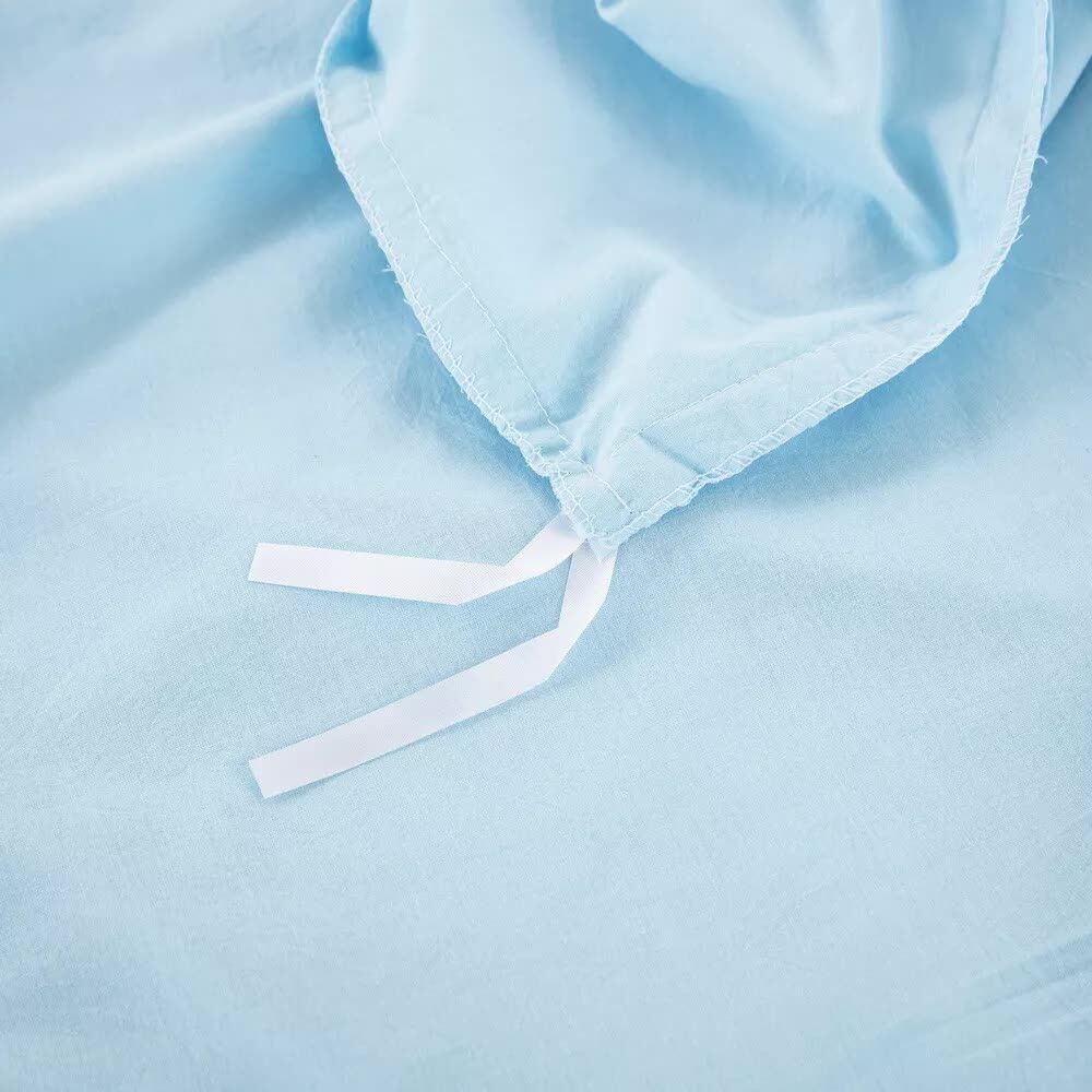 100% cotton Premium Doona Duvet Quilt Cover Set with Soft Pillowcases - Aqua-King Price