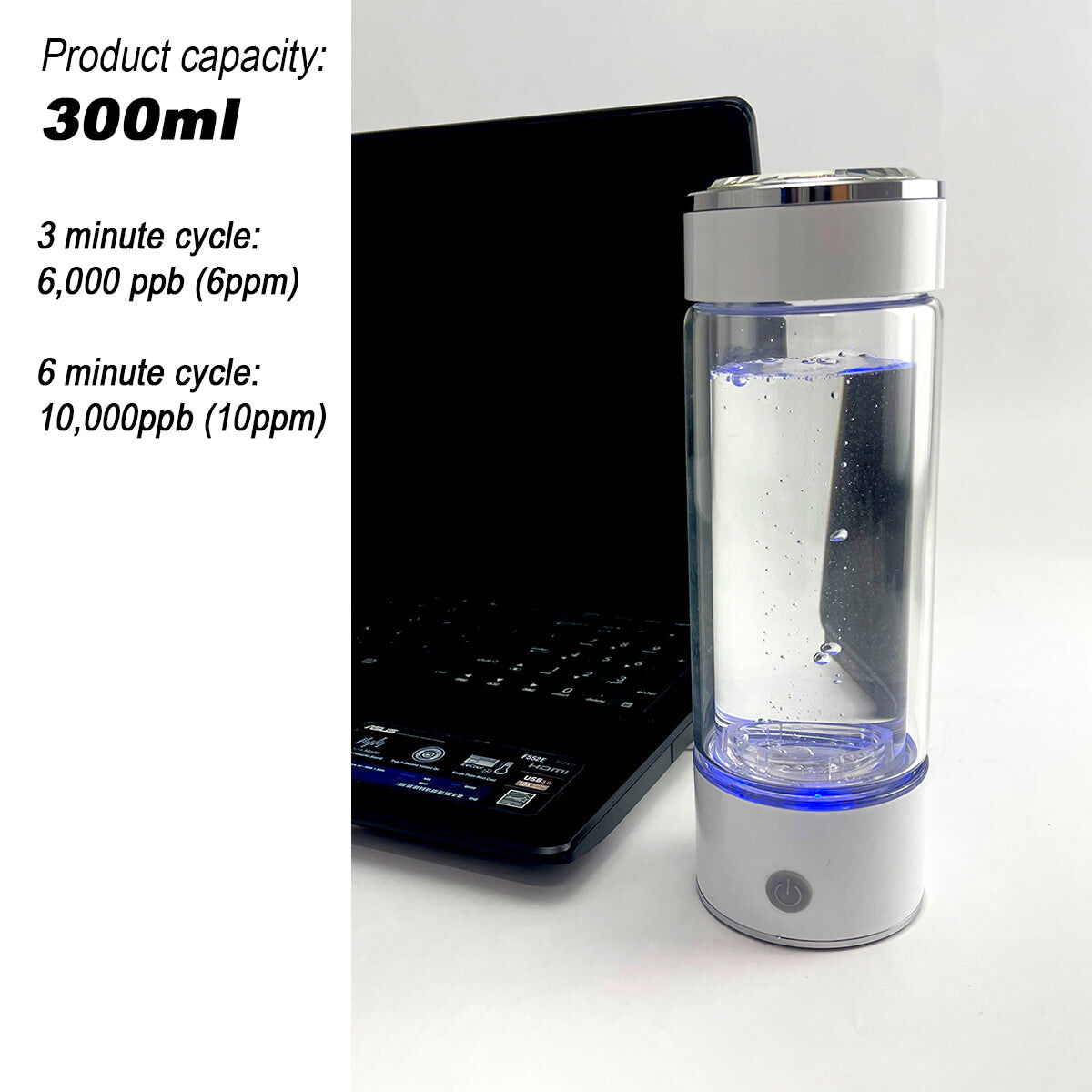 300ml H2 Hydrogen Water Bottle Alkaline Ionizer High compatibility AU Price