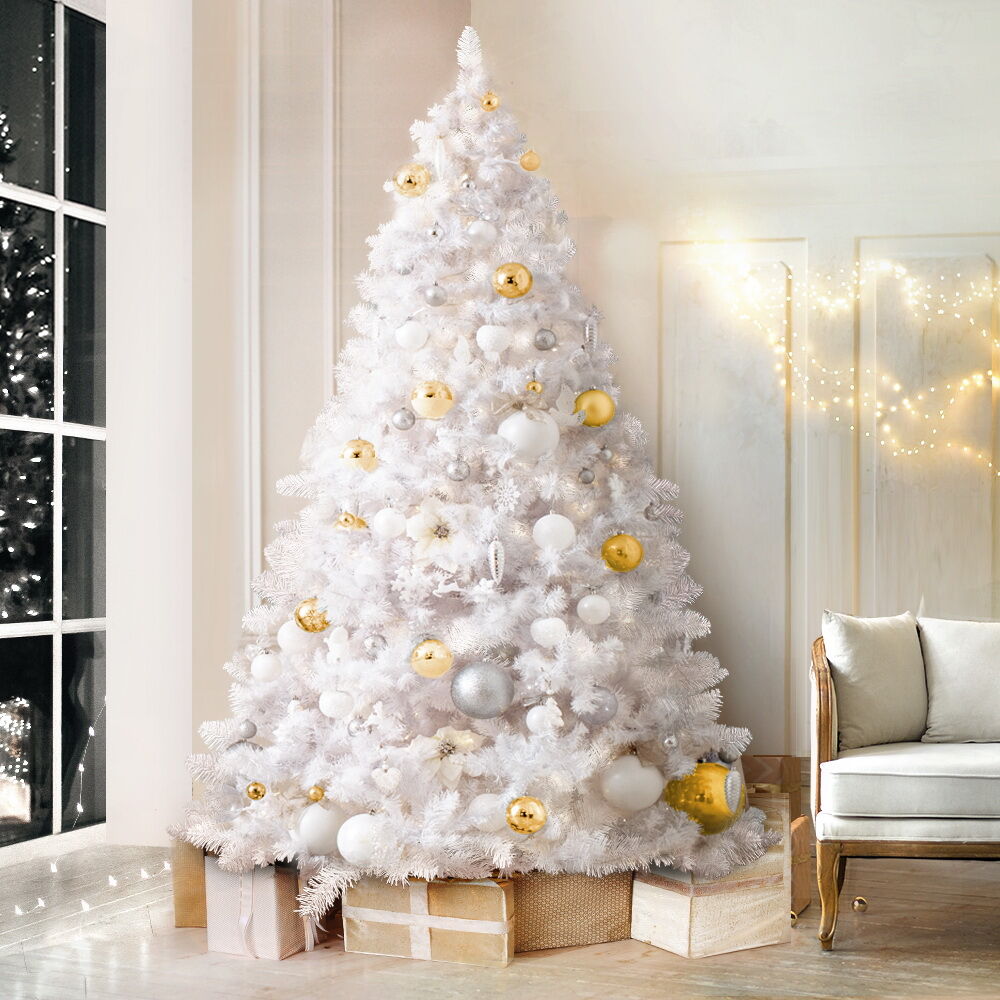 Christmas Tree 2.1m 1000 White Tips Xmas Tree Decorations Price