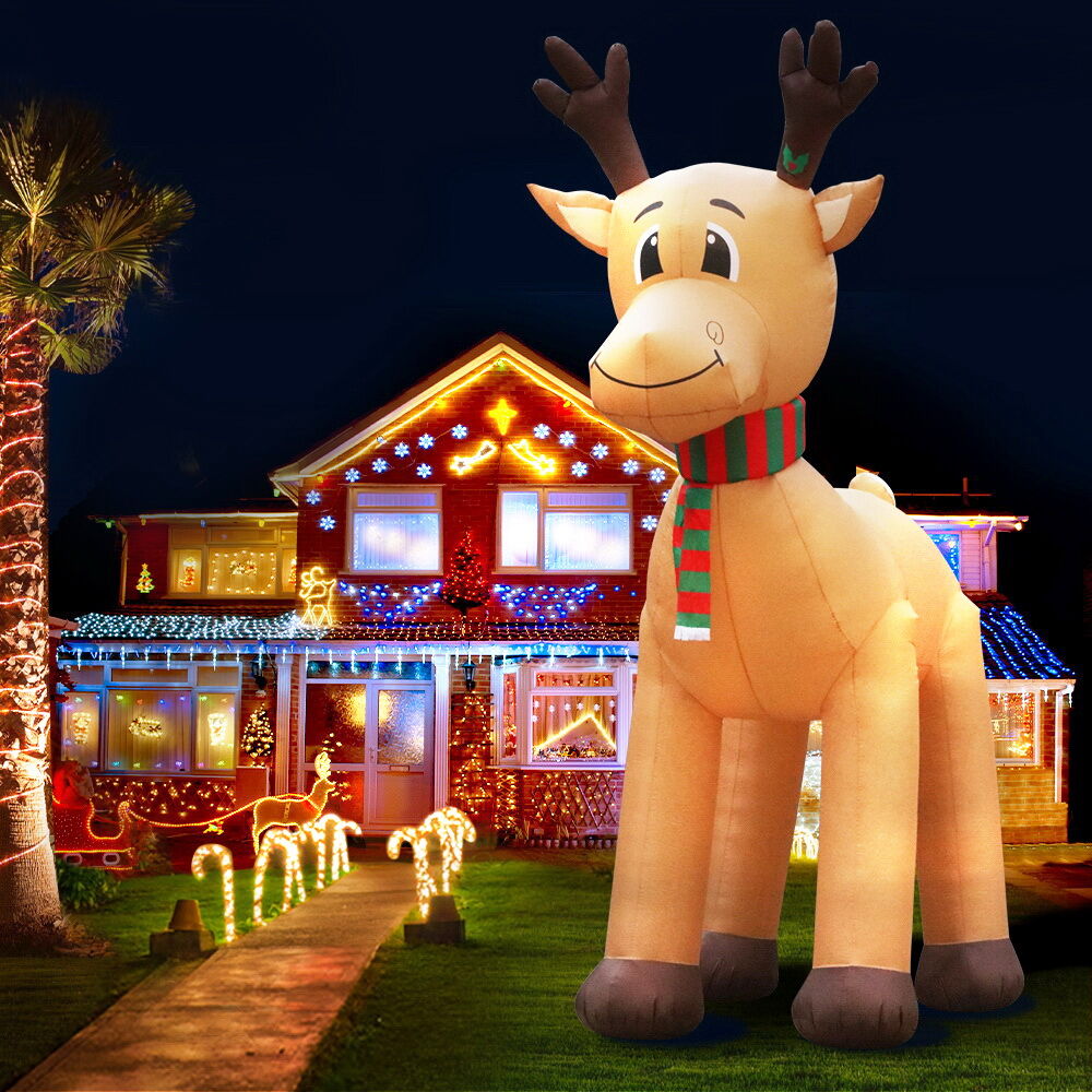 Christmas Inflatable Reindeer 5M Illuminated Decorations Price