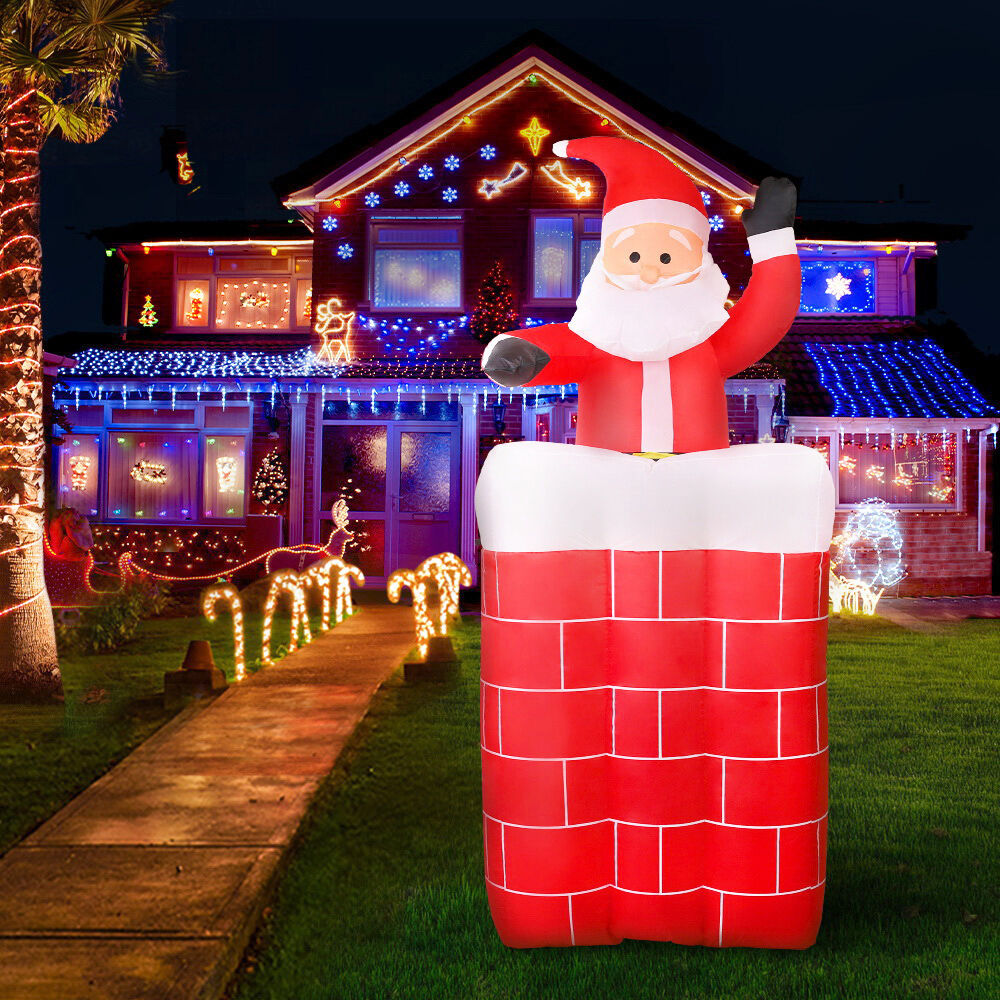 Christmas Inflatable Santa Pop Up 1.8M Illuminated Decorations Price