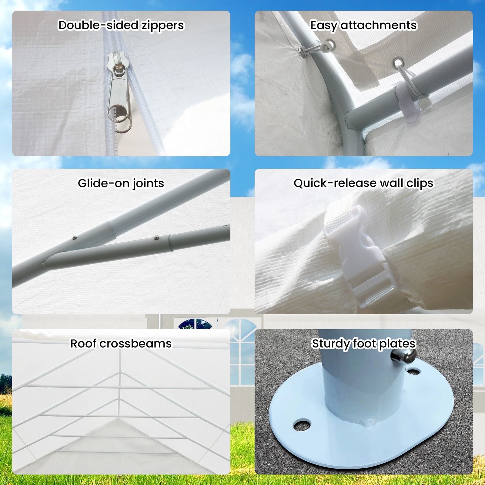 12m x 6m Wallaroo outdoor event marquee carport tent Price