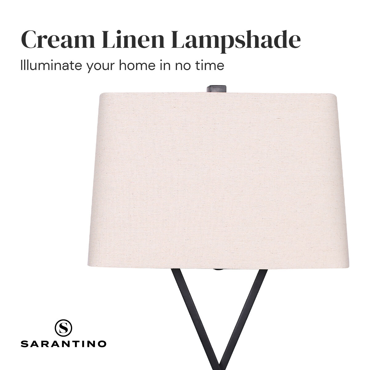Sarantino Pair (x2) Metal Table Lamp Rectangular Shade X Stand Price
