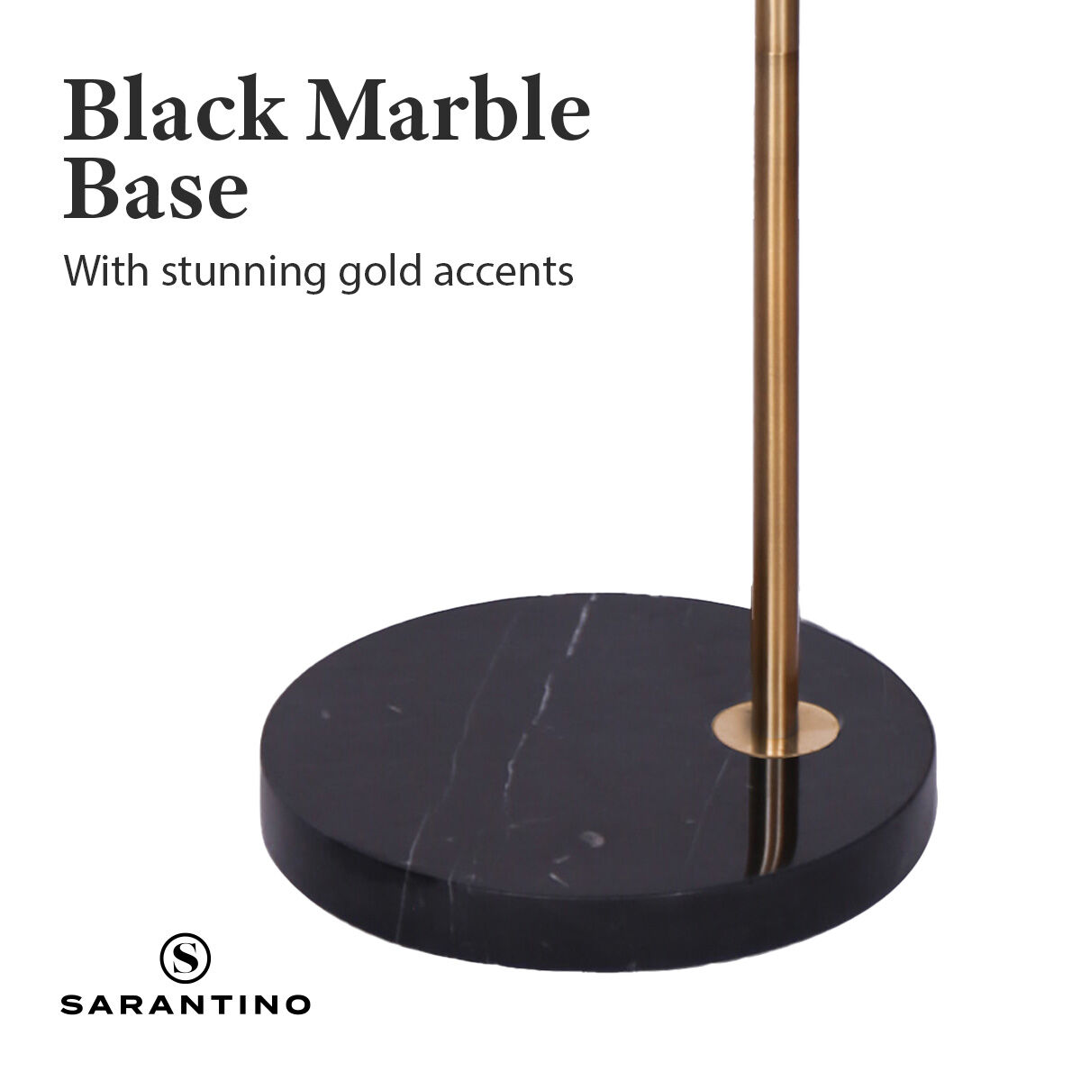 Sarantino Metal Floor Lamp With Opal Glass Shade Price