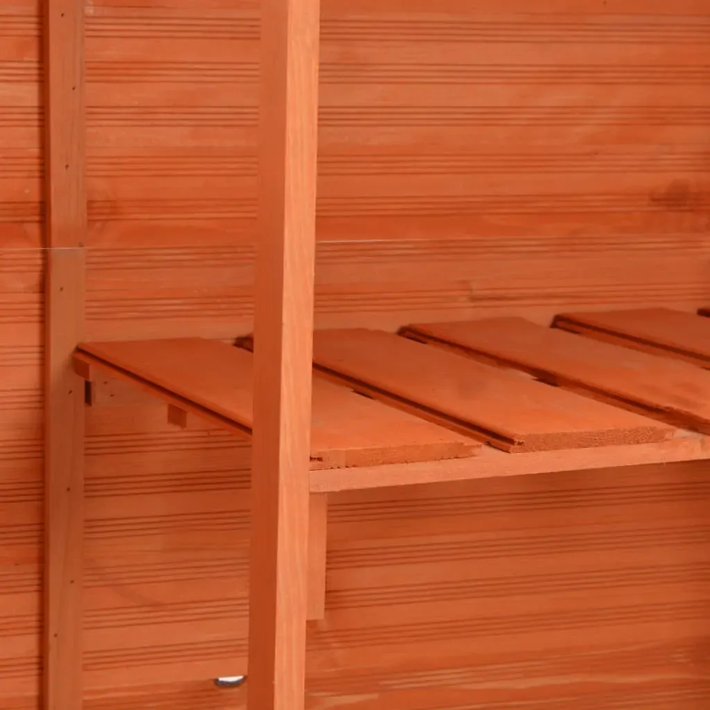 Garden Storage Shed 128x42x91 cm Wood Price